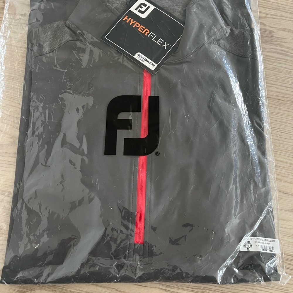 FootJoy HyperFlex Gray Jacket with Red Accents